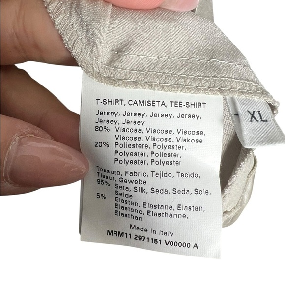 Marina Rinaldi Silver Silk Tunic - Picture 2 of 6